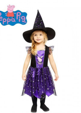 Costume da strega viola di Peppa Pig per bambina e bambino