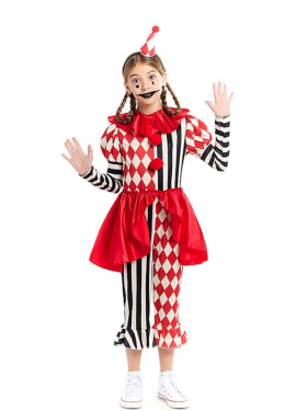 Macabre Jester costume for girls