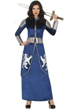 Women's Blue and Silver Knight Costume