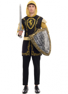 Golden Knight costume for men