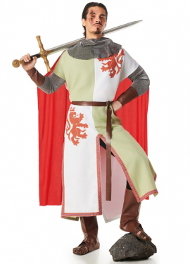 Medieval Knight Lion Costume for Men