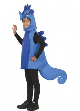 Blue Seahorse Costume for Boys