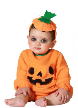 Orange Pumpkin Costume for Girl and Baby