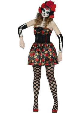 Women's Calavera Catrina costume for Halloween