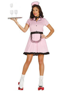 Disfraz de Camarera Patinadora para mujer