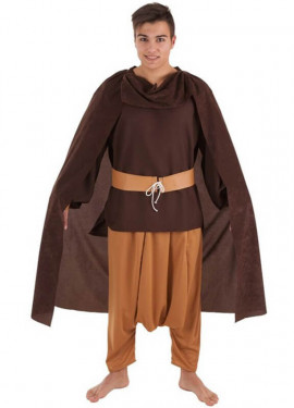 Medieval Suede Cloak Costume for men