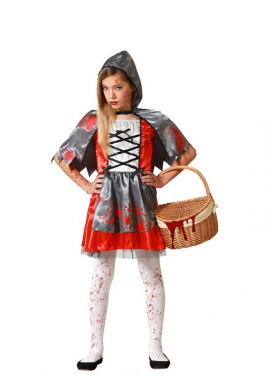 Little Bloody Riding Hood costume for girls