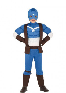 Costume da supereroe Capitan Blu per donna