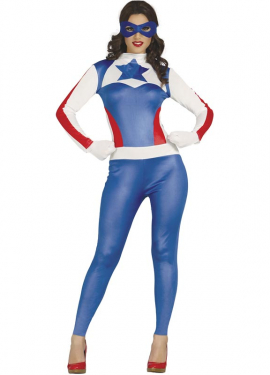 Blue Captain Costume for Women