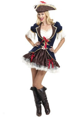 Fato de capitão Bucanera para mulher