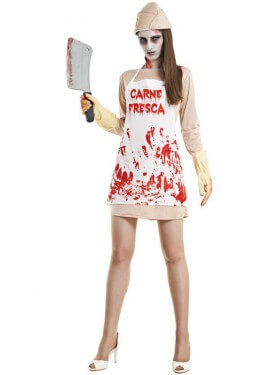 Fato de Carnicera killer para mulher