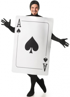 Ace of Spades Card Costume for Adults