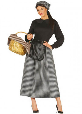 Disfraz de Castañera de mujer para Navidad