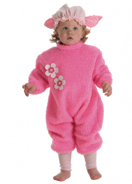 Pink Pig costume for baby