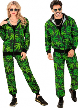 Costume de survêtement de marijuana Party Fashion pour adultes