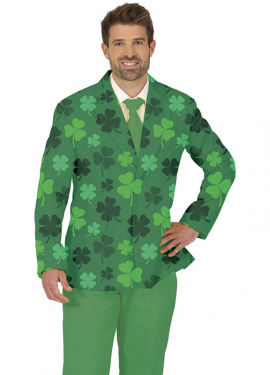 Green St. Patrick's Day Jacket Costume for Men