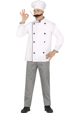 Classic white chef costume for men