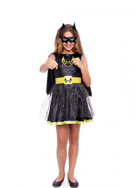 Costume da ragazza pipistrello nero per bambina