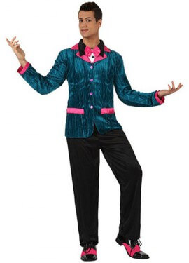 Disfraz de Chico de los Años 50 o 60 rosa de hombre