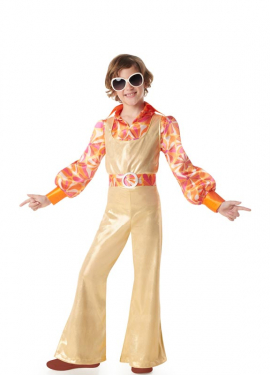 70s Gold Disco Boy Costume for Boys
