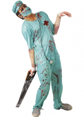 Zombie Surgeon Costume for Men