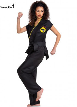 Adult Black Classic Cobra Kai Costume