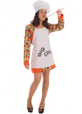 Disfraz de Cocinera Big Chef para mujer