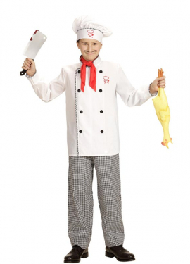 White Chef Cook Costume for Kids
