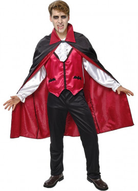 Costume Dracula Vampiro Demone Halloween Carnevale Bambino Conte