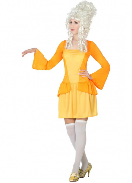 Yellow Courtesan Costume for Women