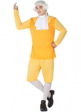 Yellow Courtier Costume for Men