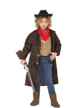 Disfraz de Cowboy Marrón para niño