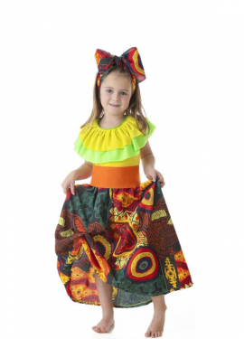 Cuban costume for girls