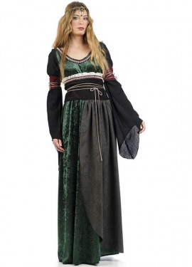 Disfraz de Clarisa Medieval Verde