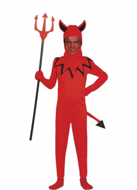 Red tailed demon costume for children