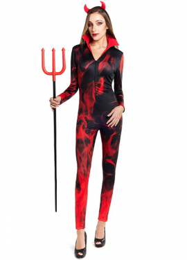 Devil Costume with Horns for Women