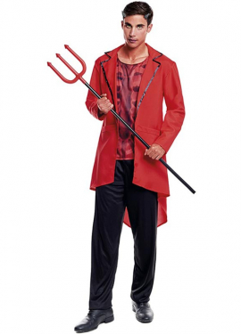 Devil costume with elegant jacket for men