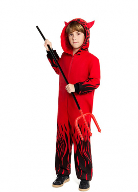 Devil on Fire Costume for Boys