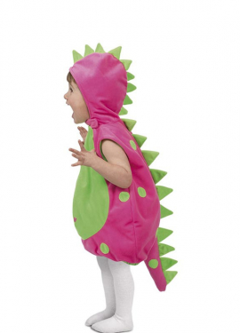 Pinky Dino Hooded Baby Costume