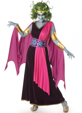 Greek Goddess Costume with Cape for Women