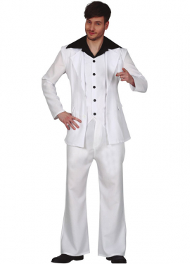 Black and White Disco Costume for Men