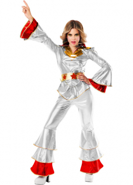 70's Silver Disco Costume for Women