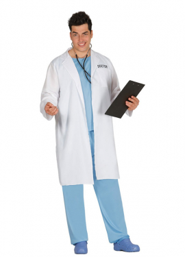 Doctor costume with robe for men