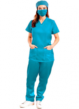 Green Doctor Costume for Adults