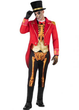 Skeleton Tamer costume with hat for men