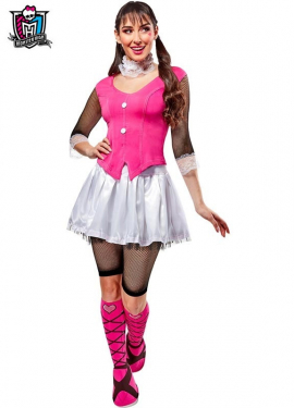 Women's Pink and White Monster High Draculaura Costume