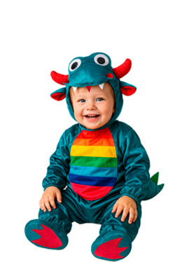 Fato de dragão multicolorida para bebê