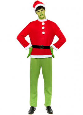 Disfraz de Duende Gruñón de Navidad para hombre