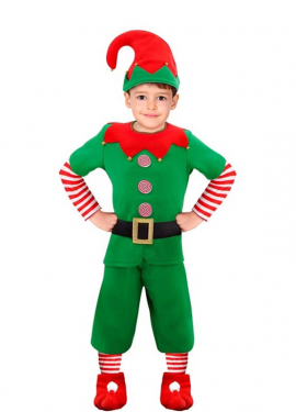 Disfraz de Elfo Ayudante de Santa Claus para niño