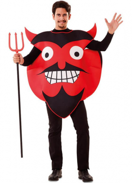 Devil Emoticon Costume for Adults